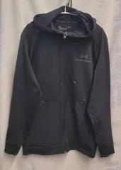 UNDER ARMOUR アンダーアーマー ラッシュ ブラック フードジップアップ L サイズ