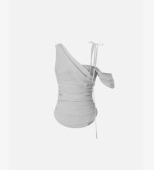 レディース theredthread trace cross camisole white