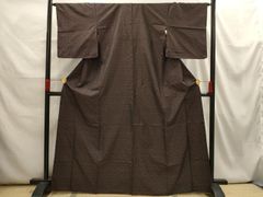 平和屋着物■上質な小紋　横段文　鬼しぼ縮緬　正絹　逸品　CABF4370ev 平和屋着物□上質な小紋 横段文 鬼しぼ縮緬 正絹 逸品 CABF4370ev