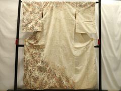 平和屋着物●長襦袢　無双仕立て　枝花文　正絹　逸品　未使用　DABC2791ud 平和屋着物○長襦袢 無双仕立て 枝花文 正絹 逸品 未使用 DABC2791ud