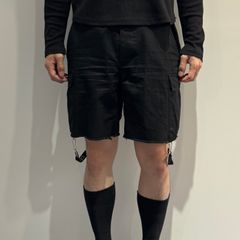 美品】CELINE カーゴ ショートパンツ コットン ブラック セリーヌ