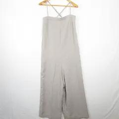 マウジー MOUSSY サロペット ロンパース オールインワン バックオープン 1 グレージュ kz12575