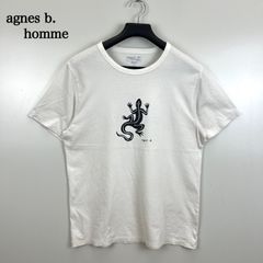 agnes b. homme 日本製 定番レザール トカゲTシャツ 黒 サイズ1 - メルカリ