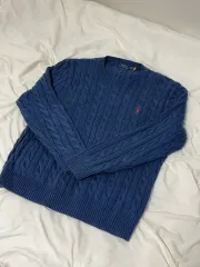 ポロ ラルフローレン ケーブル ニット コットン セーター XL