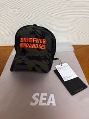 BRIEFING WIND AND SEA 迷彩キャップサックスブルー - メルカリ