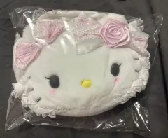 ハローキティ 白 フリル FACE ポーチ