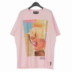 ヴェルサーチジーンズ VERSACE JEANS COUTURE × Rosa Burgess プリントTシャツ カットソー 半袖 M ピンク B3GVA7L2のサムネイル