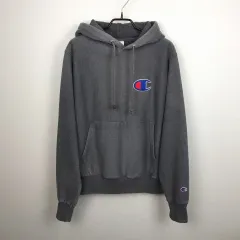 チャンピオン リバースウィーブ ビックロゴ フード付きTシャツ メンズS