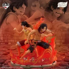 ONE PIECE 一番くじ ドラマティックメモリーズ ラストワン賞 エース＆モンキー・D・ルフィ(未開封)