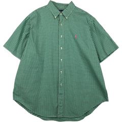 90s Ralph Lauren small check S/S shirt - メルカリ