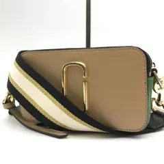MARC JACOBS　マークジェイコブス　ミニ　ショルダーバッグ　スナップショット　斜め掛け　PVC　グリーン×ベージュ系　1858
