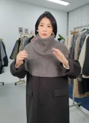 グレー ネックウォーマー