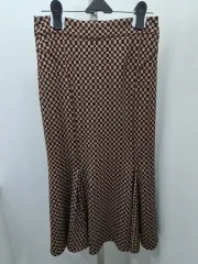 Marni マルニ ブラウン CHECK ジャカード ジャージ スカート 出品 44のサムネイル