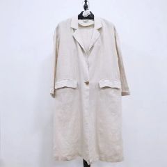 フレームワーク framework 麻 綿コート リネンコート ロング - メルカリ