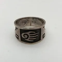 ホピ族 シルバーリング 17号 ベアパウ 刻印あり インディアンジュエリー SGKY26-1361