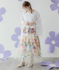 ScoLar（スカラー）152754：3柄展開チュール重ねスカートのサムネイル