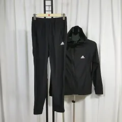 アディダス メンズ サウナスーツ フーディー ジップアップ ウォームアップ セット トップス 100 ボトムス 32-33