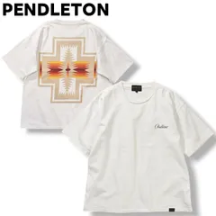 【定番】 ペンドルトン PENDLETON ハーディング HARDING プリント Tシャツ シングルステッチ クルーネック カットソー サイドシーム S ネイティブ柄 ホワイト メンズのサムネイル
