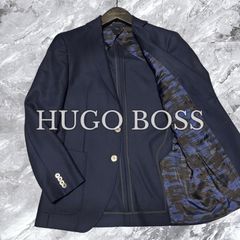 ヒューゴボス×super120's ラムウール○極美品○2Bモダンジャケット L
