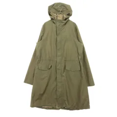 BEAMS LIGHTS ビームスライツ 長袖 ナイロン ロングコート L ベージュ系 収納袋付き メンズ 古着
