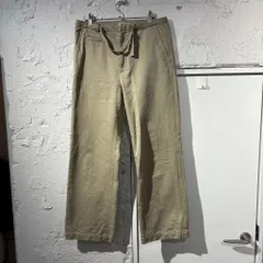 AURALEE オーラリー 25SS WASHED FINK CHINO BELTED PANTS ベルテッドパンツ A25SP01FC ベージュ size:3 【表参道B04】のサムネイル