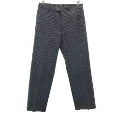 A.P.C. アーペーセー フランス製 ストライプ柄 ストレートパンツ XS チャコールグレー メンズ 古着のサムネイル