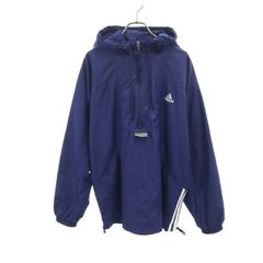 90s old adidas ナイロンアノラックパーカー ブラック M - メルカリ
