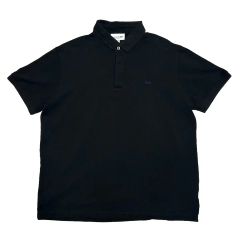 LACOSTEラコステ インディゴ黒ポロシャツ PH371EM 4M - メルカリ