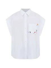 PS PAUL SMITH 刺繍入りコットンシャツ 送料無料