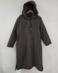 603258 無印良品 コート婦人 ウール混綾織りフード付きコート - メルカリ