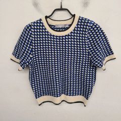 DIESEL BLACK GOLD 幾何学模様 半袖ニット - メルカリ