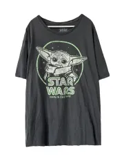 XL STARWARSヨーダ ヴィンテージ カートゥーン 半袖Tシャツ