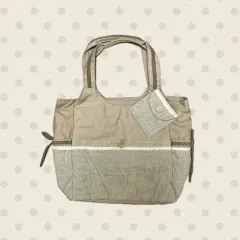 ヴィンテージ森ガール 必須アイテム ウッドボタン ショルダーバッグ