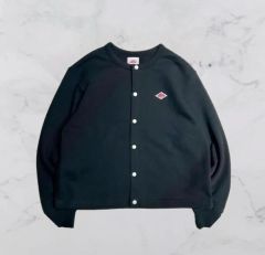 新品タグ付き DANTON ダントン リネン シャツカーディガン ブラック 38