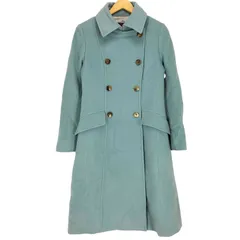 オールドイングランド OLD ENGLAND cashmere カシミヤ混 ダブルブレストロングピーコート レディース  38のサムネイル