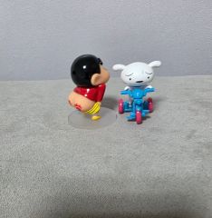 クレヨンしんちゃん チョコビキャンペーン指人形&シロ 2個セット クレヨンしんちゃん チョコビキャンペーン指人形&シロ 2個セット