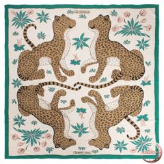 新品タグ付】HERMES カレ140LES LEOPARDS スカーフ - メルカリ