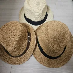 麦わら帽子 FEDORA(フェドラ) 夏 帽子 3個 まとめのサムネイル