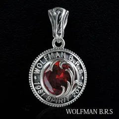 【送料無料】 ウルフマン WOLFMAN B.R.S ウルフマンBRS SPIRIT ペンダント スピリット ペンダント レッド 赤 シルバー925 メンズ レディースのサムネイル