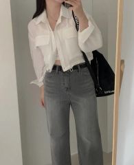 美品】クードル クロップドシャツ ギンガムチェック 金子綾 さん着用