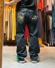 37in EVISU UNIQUE エヴィス GOLD LINE セルビッジ デニムパンツ