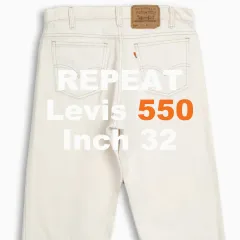 リーバイス 550 オレンジタブ ホワイトデニム 90s USA 32インチ OR5503346