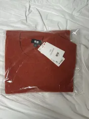 UNIQLO ユニクロ カシミア100% ニット オレンジ L 新品