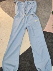 ヴィンテージ) オールインワン オーバーオール デニム風 必須アイテム