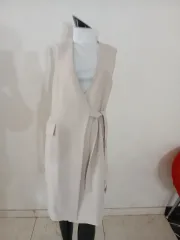 セオリー ベルト付き ロング丈 ベスト ジャケット 55