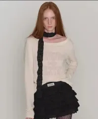 ロックケーキ パンク メッシュ トップス クリーム funk mesh top