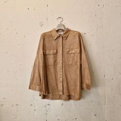 エルメスマルジェラ期 スウェードレザーヴァルーズシャツジャケット 