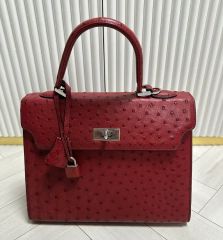 未使用品 エクセルヒューマン 2way オーストリッチ ショルダーバッグ