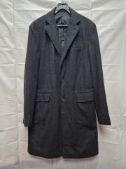 Loro Piana ステンカラーコート M ツィードチャコールグレー - メルカリ