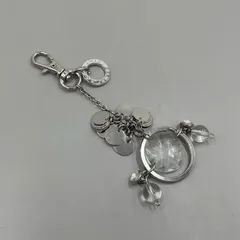 美品　ANTEPRIMA アンテプリマ　キーホルダー　バッグチャーム　シルバーカラー